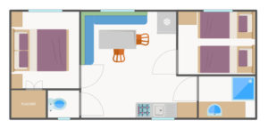 Plan mobil-home - camping Margot